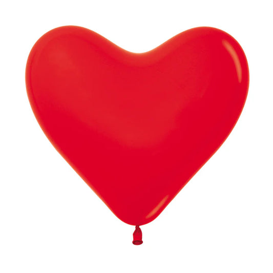 GLOBO LATEX CORAZON FASHION ROJO