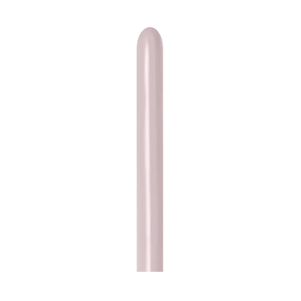 GLOBO LATEX TUBITO PASTEL DUSK ROSA