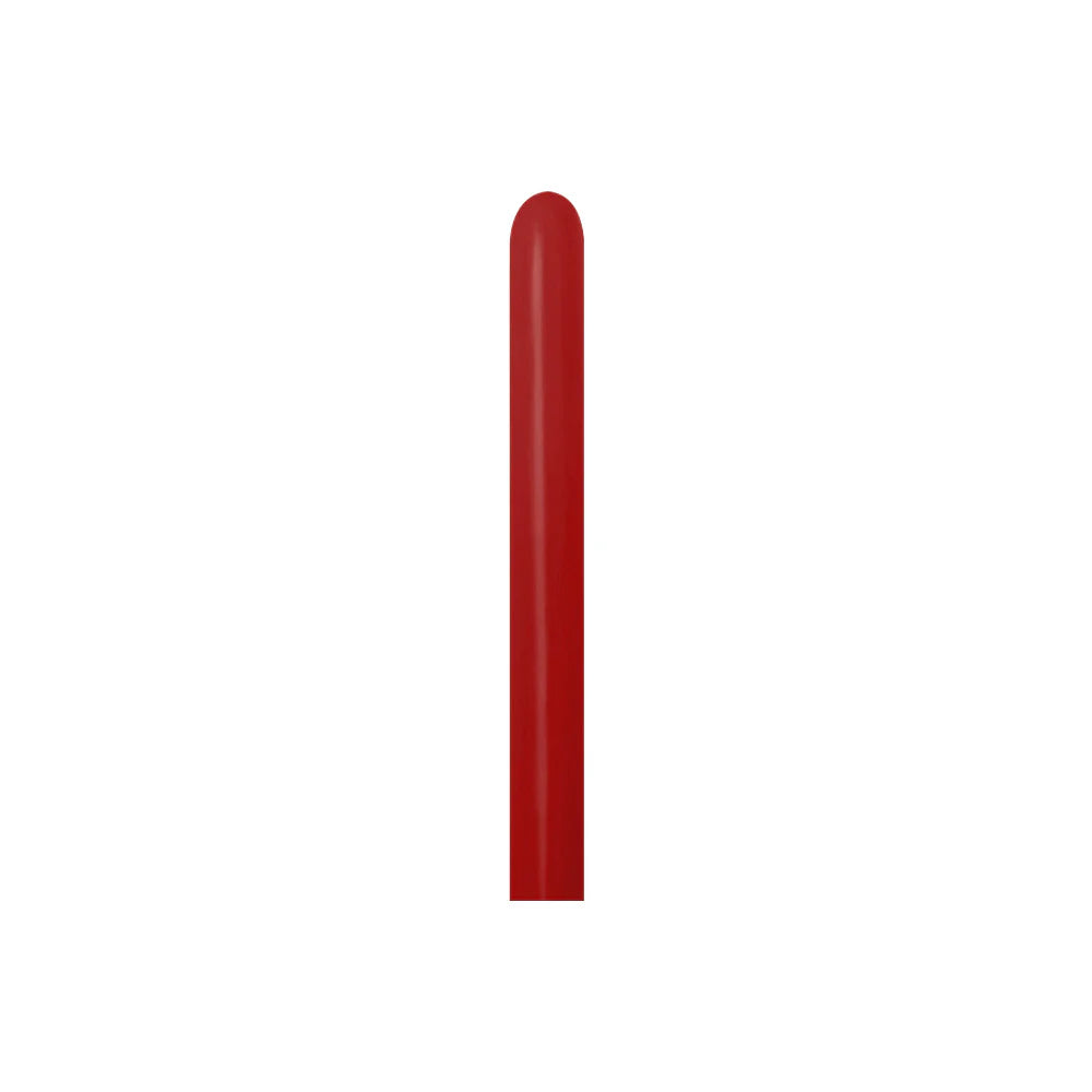 GLOBO LATEX TUBITO FASHION ROJO IMPERIAL