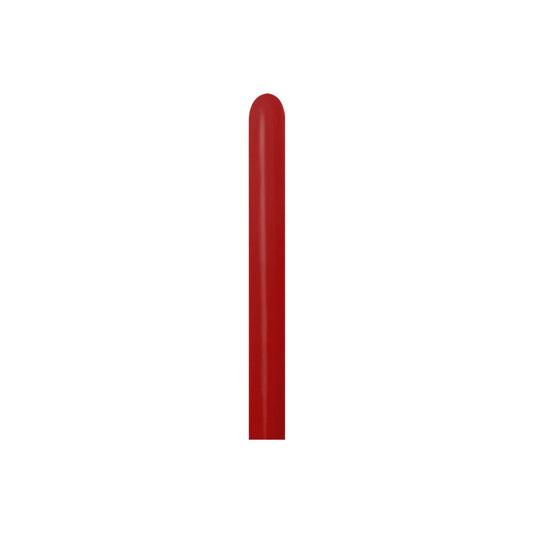 GLOBO LATEX TUBITO FASHION ROJO IMPERIAL