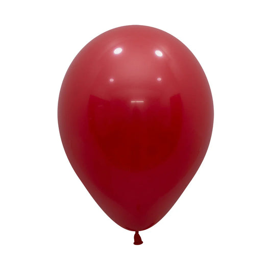 GLOBO LATEX REDONDO FASHION ROJO IMPERIAL