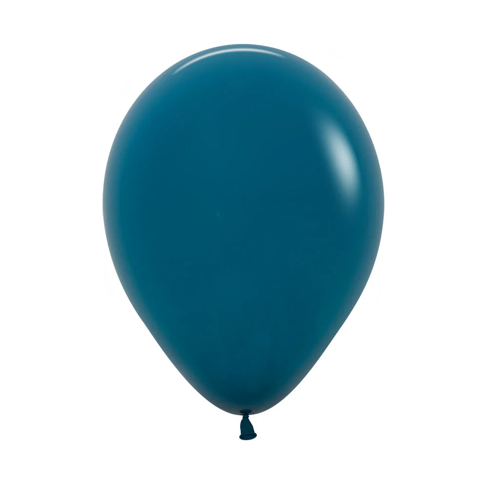 GLOBO LATEX REDONDO FASHION TURQUESA PROFUNDO