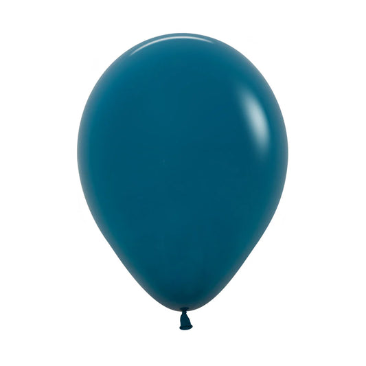 GLOBO LATEX REDONDO FASHION TURQUESA PROFUNDO