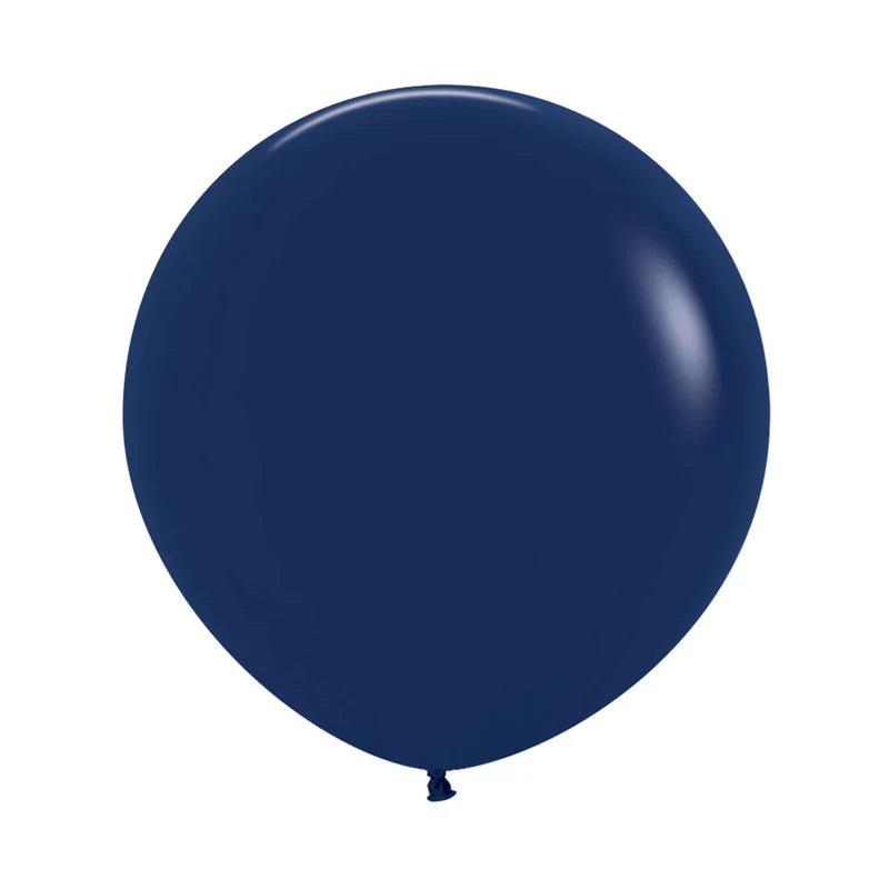 GLOBO LATEX REDONDO FASHION AZUL NAVAL
