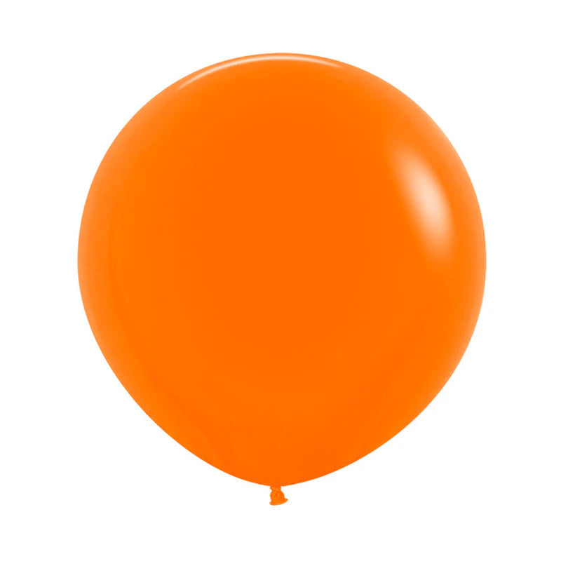 GLOBO LATEX REDONDO FASHION NARANJA