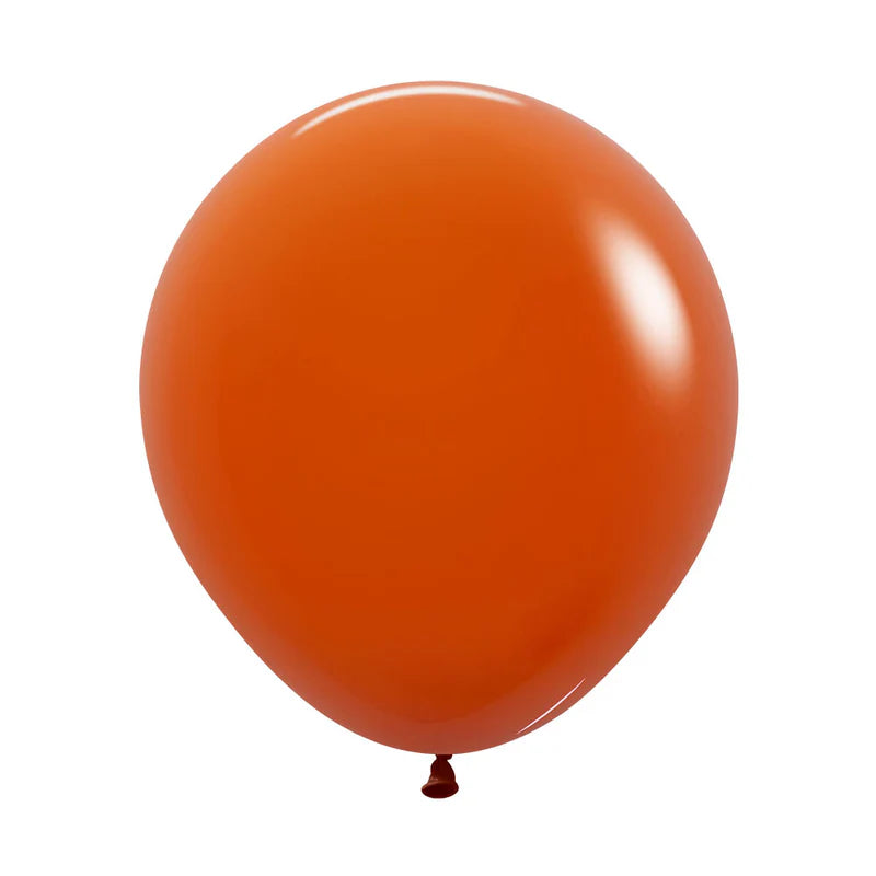 GLOBO LATEX REDONDO FASHION NARANJA COBRIZO