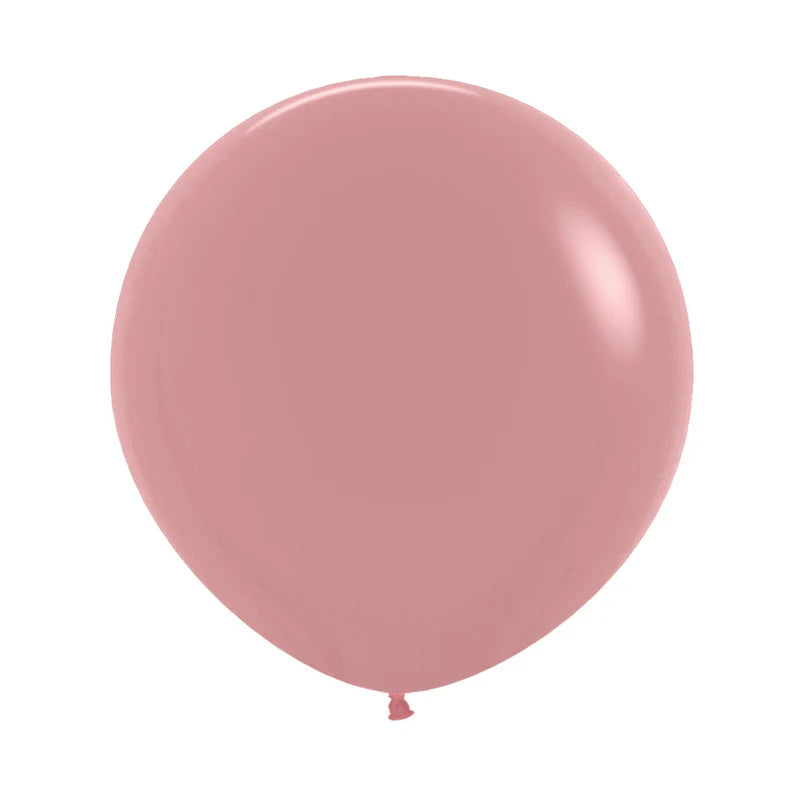 GLOBO LATEX REDONDO FASHION PALO DE ROSA