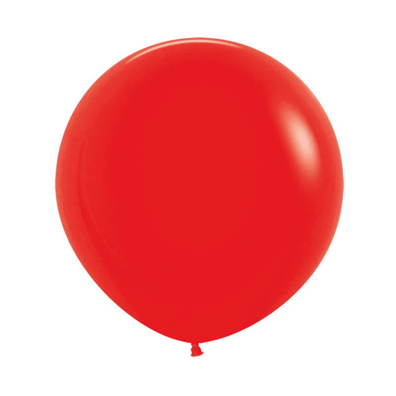 GLOBO LATEX REDONDO FASHION ROJO