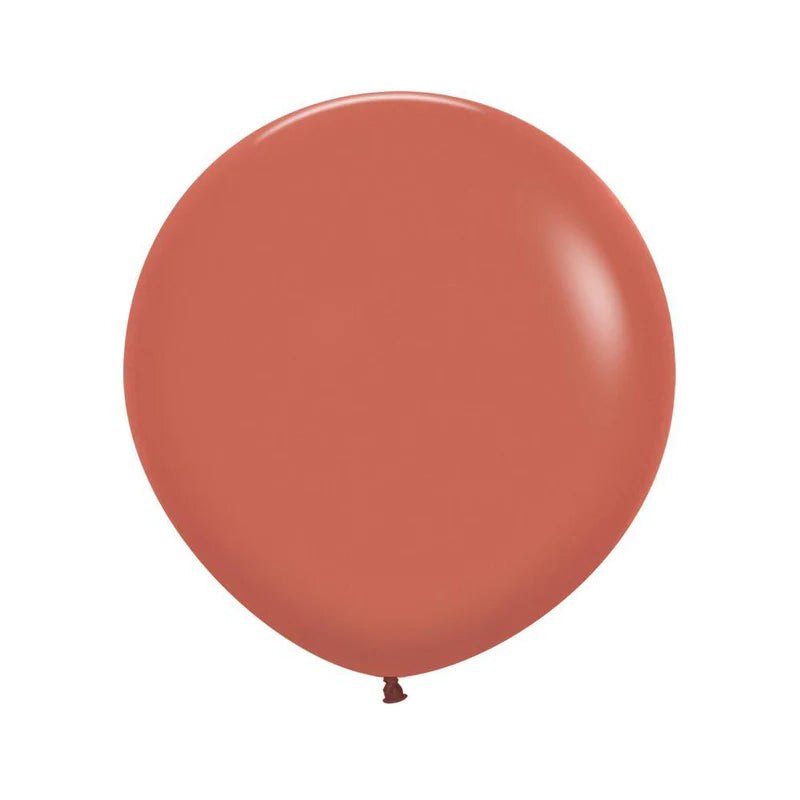 GLOBO LATEX REDONDO FASHION TERRACOTA