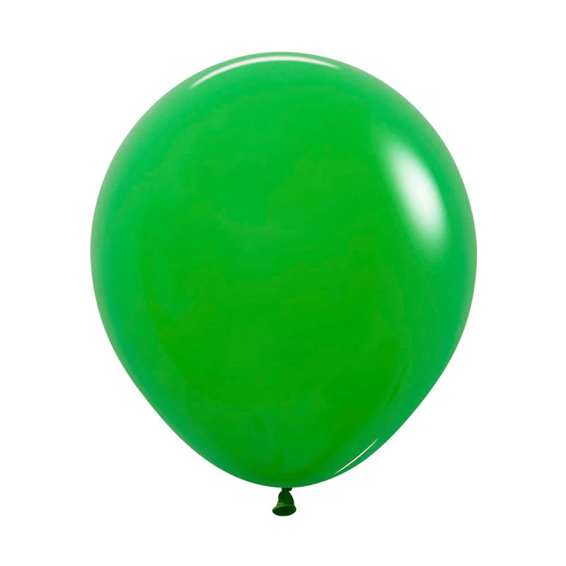 GLOBO LATEX REDONDO FASHION VERDE TREBOL