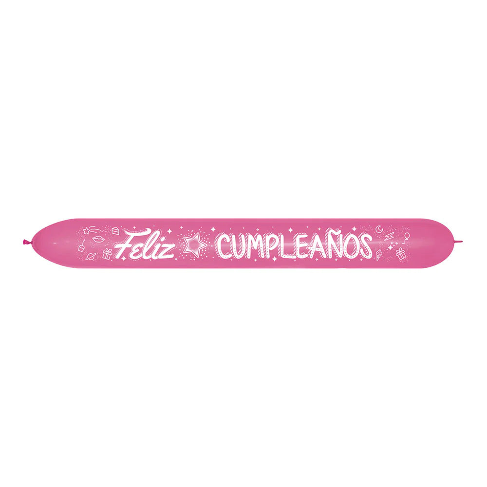 GLOBO LATEX LINK-O-LOON® FELIZ CUMPLEAÑOS