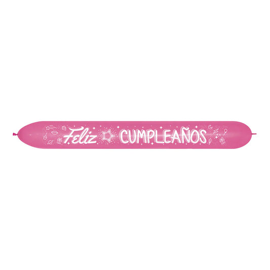 GLOBO LATEX LINK-O-LOON® FELIZ CUMPLEAÑOS