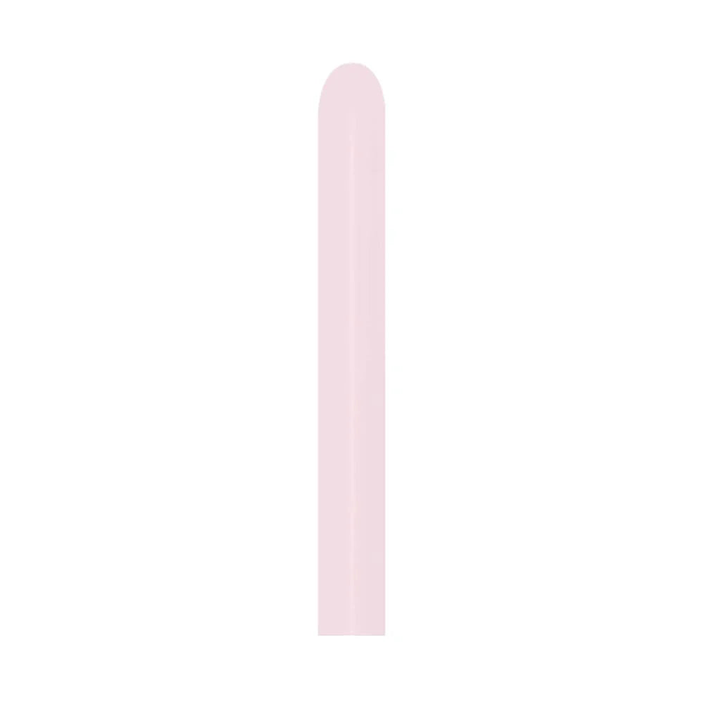 GLOBO LATEX TUBITO PASTEL MATE ROSADO