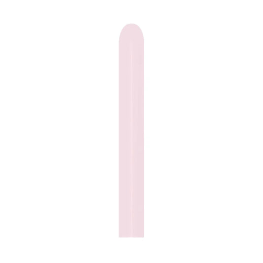 GLOBO LATEX TUBITO PASTEL MATE ROSADO