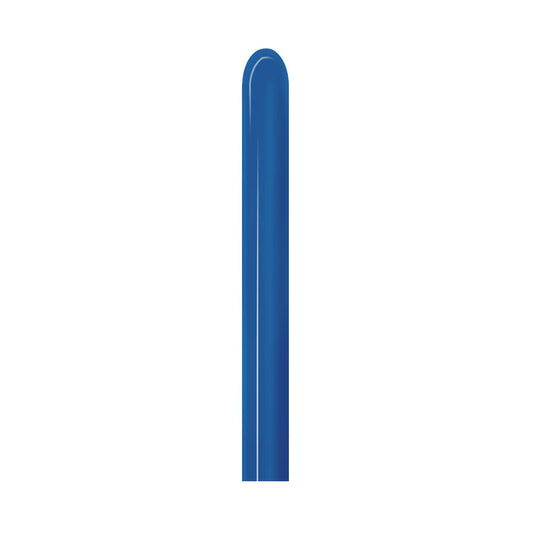 GLOBO LATEX TUBITO METAL AZUL