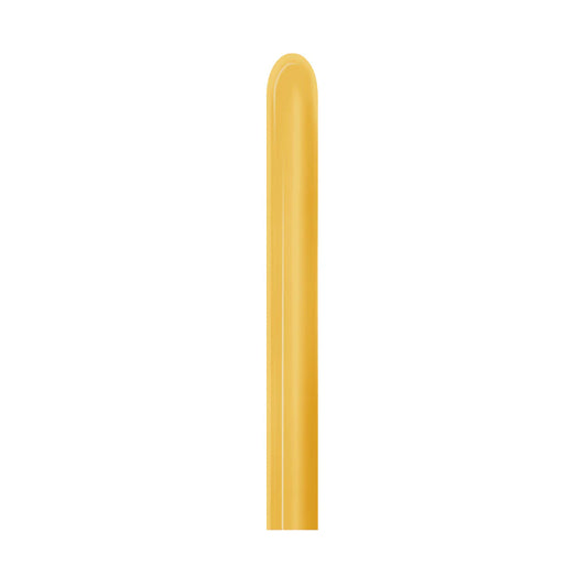 GLOBO LATEX TUBITO METAL DORADO