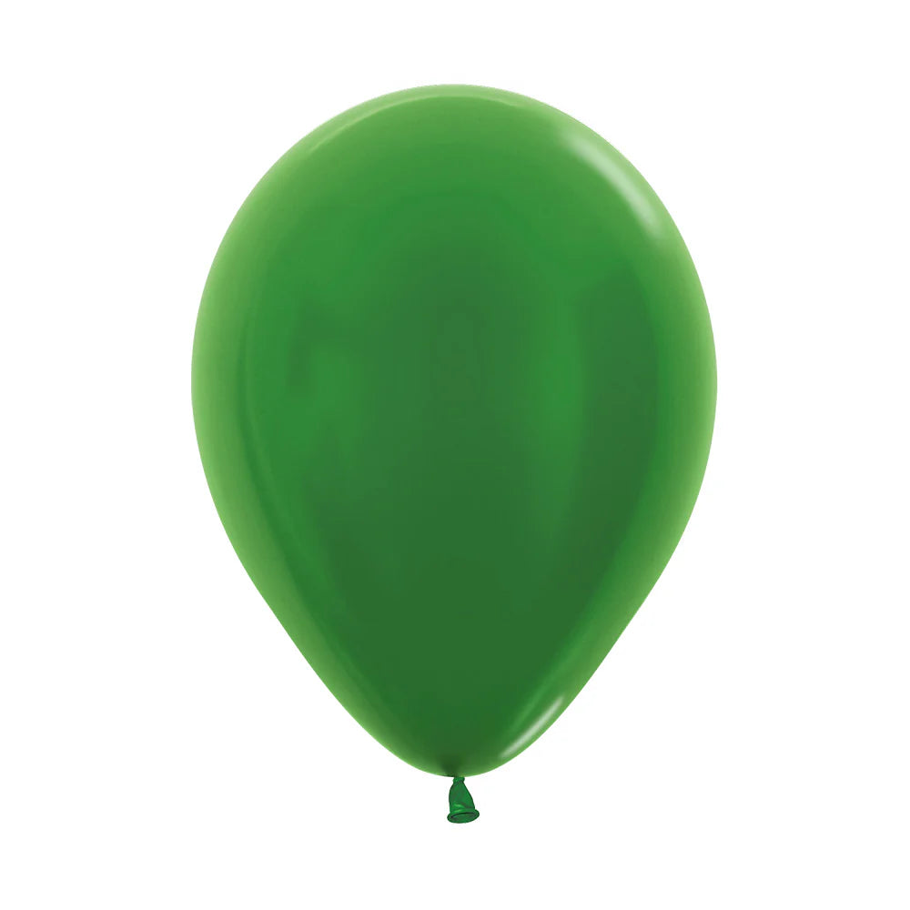 GLOBO LATEX REDONDO PASTEL METAL VERDE