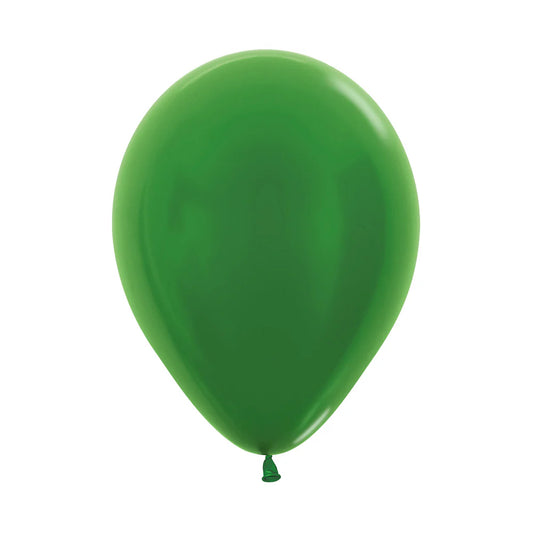 GLOBO LATEX REDONDO PASTEL METAL VERDE