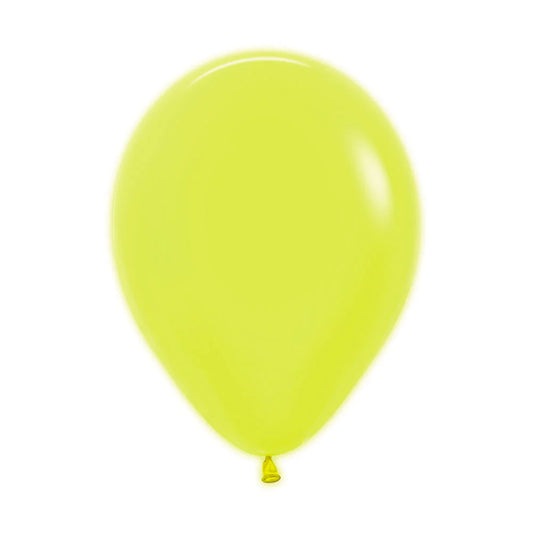 GLOBO LATEX REDONDO NEON AMARILLO