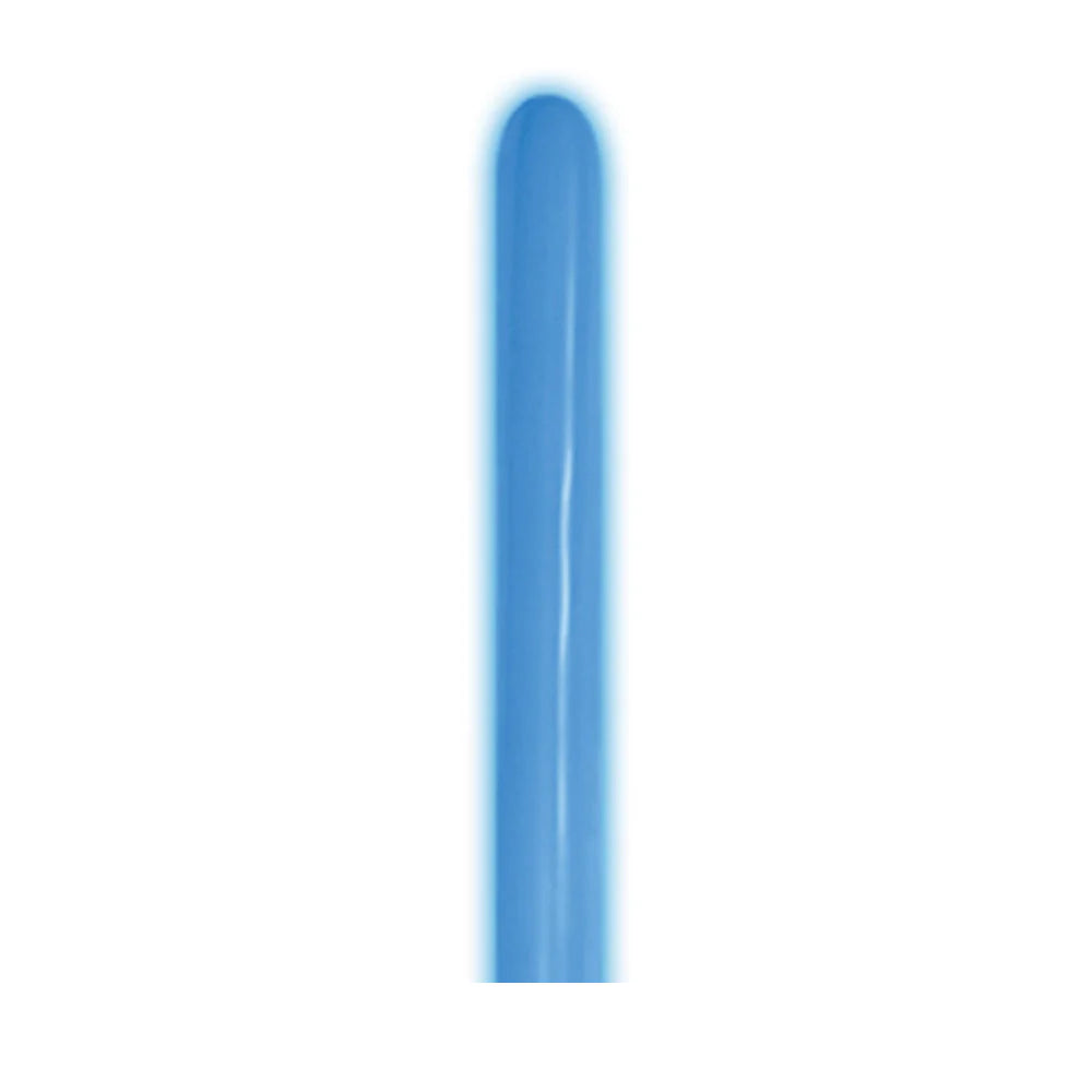 GLOBO LATEX TUBITO NEON AZUL