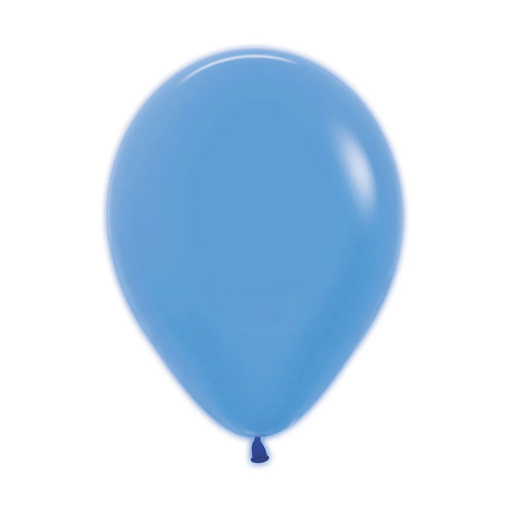 GLOBO LATEX REDONDO NEON AZUL