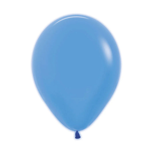 GLOBO LATEX REDONDO NEON AZUL