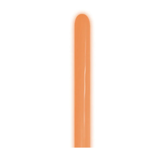 GLOBO LATEX TUBITO NEON NARANJA