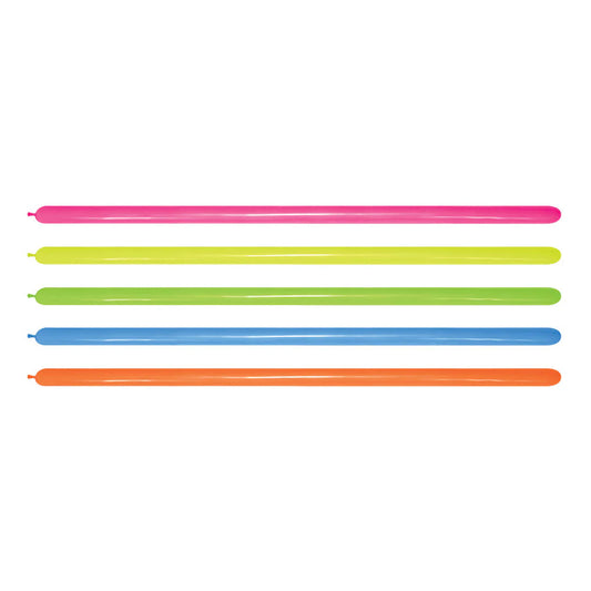 GLOBO LATEX TUBITO NEON SURTIDO