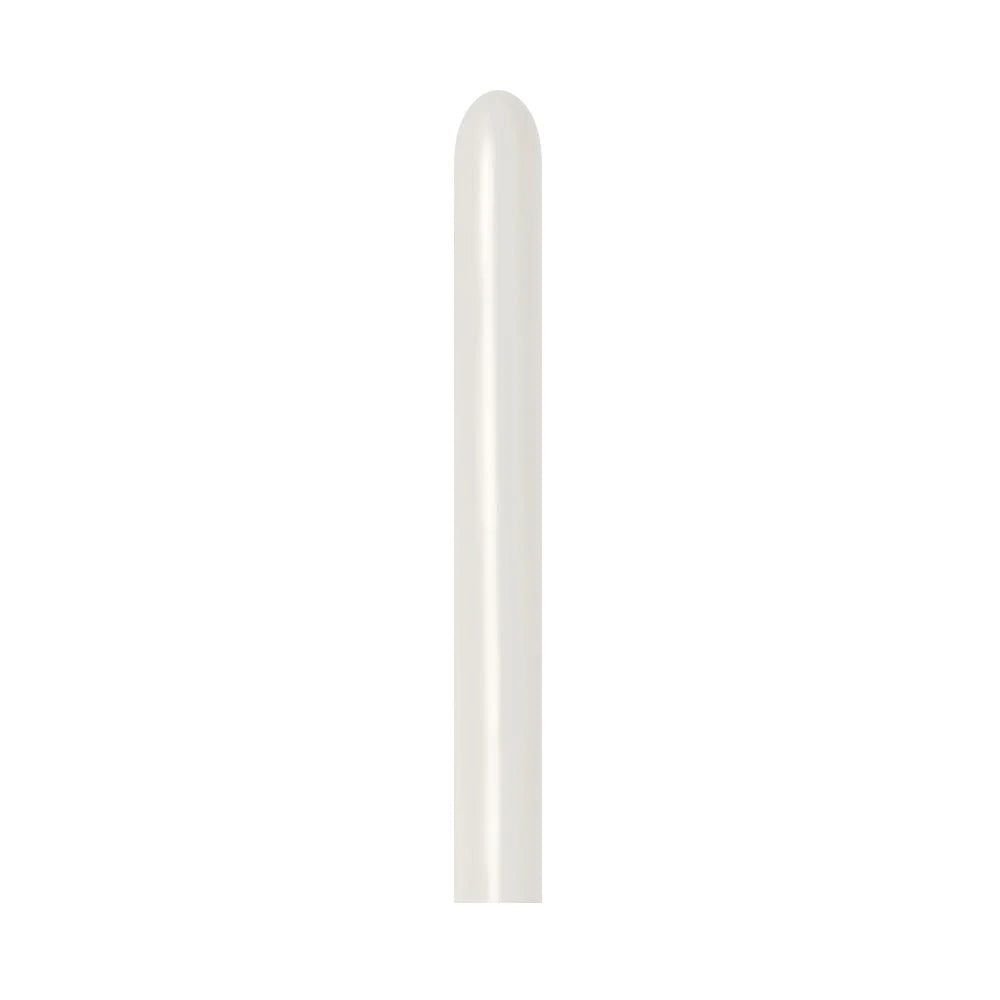 GLOBO LATEX TUBITO PASTEL DUSK CREMA