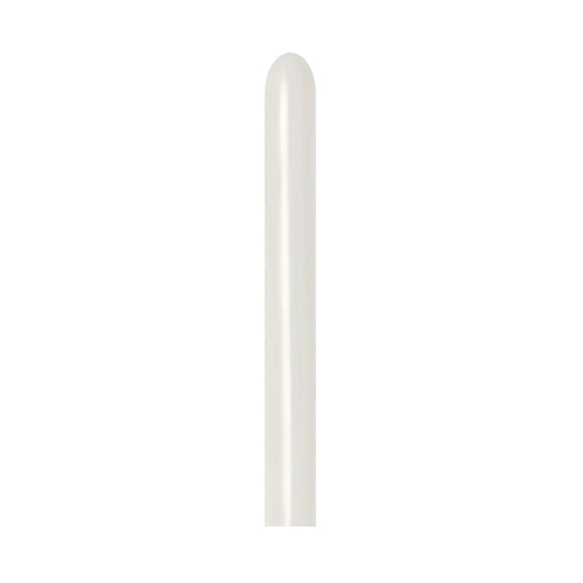 GLOBO LATEX TUBITO PASTEL DUSK CREMA