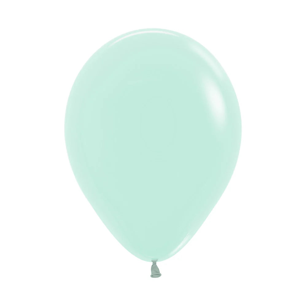 GLOBO LATEX REDONDO PASTEL MATE VERDE
