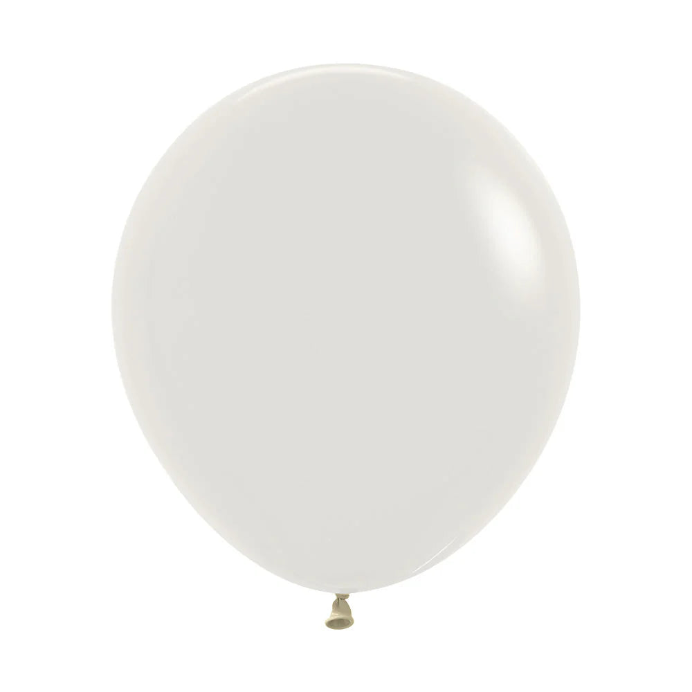 GLOBO LATEX REDONDO PASTEL DUSK CREMA