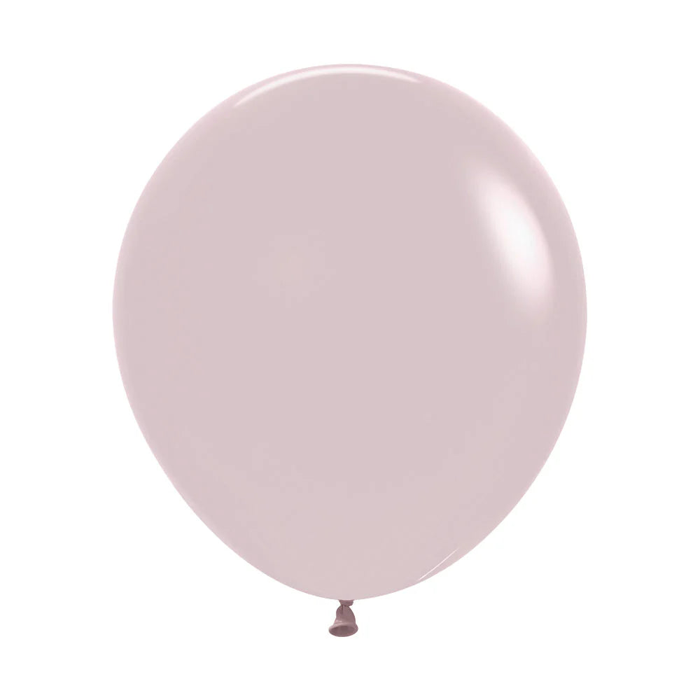 GLOBO LATEX REDONDO PASTEL DUSK ROSA