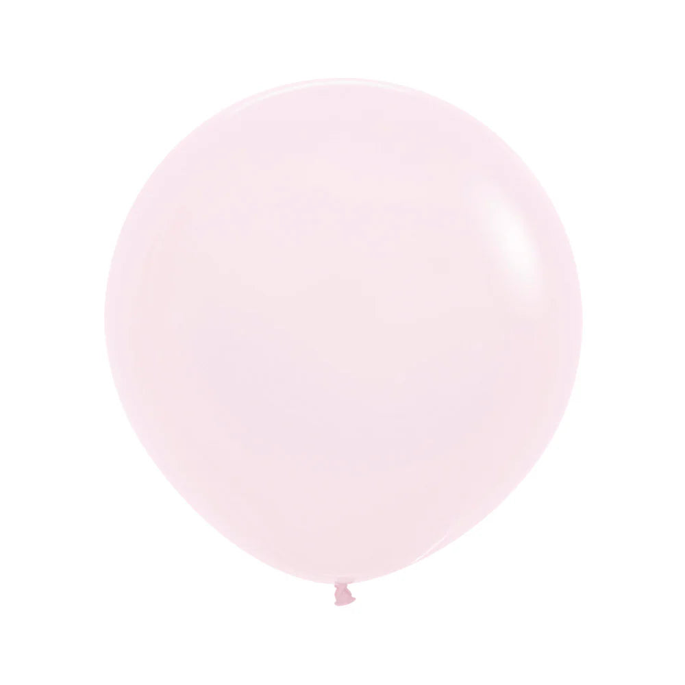 GLOBO LATEX REDONDO PASTEL MATE ROSADO