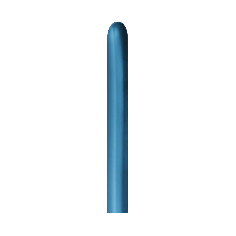 GLOBO LATEX TUBITO REFLEX AZUL