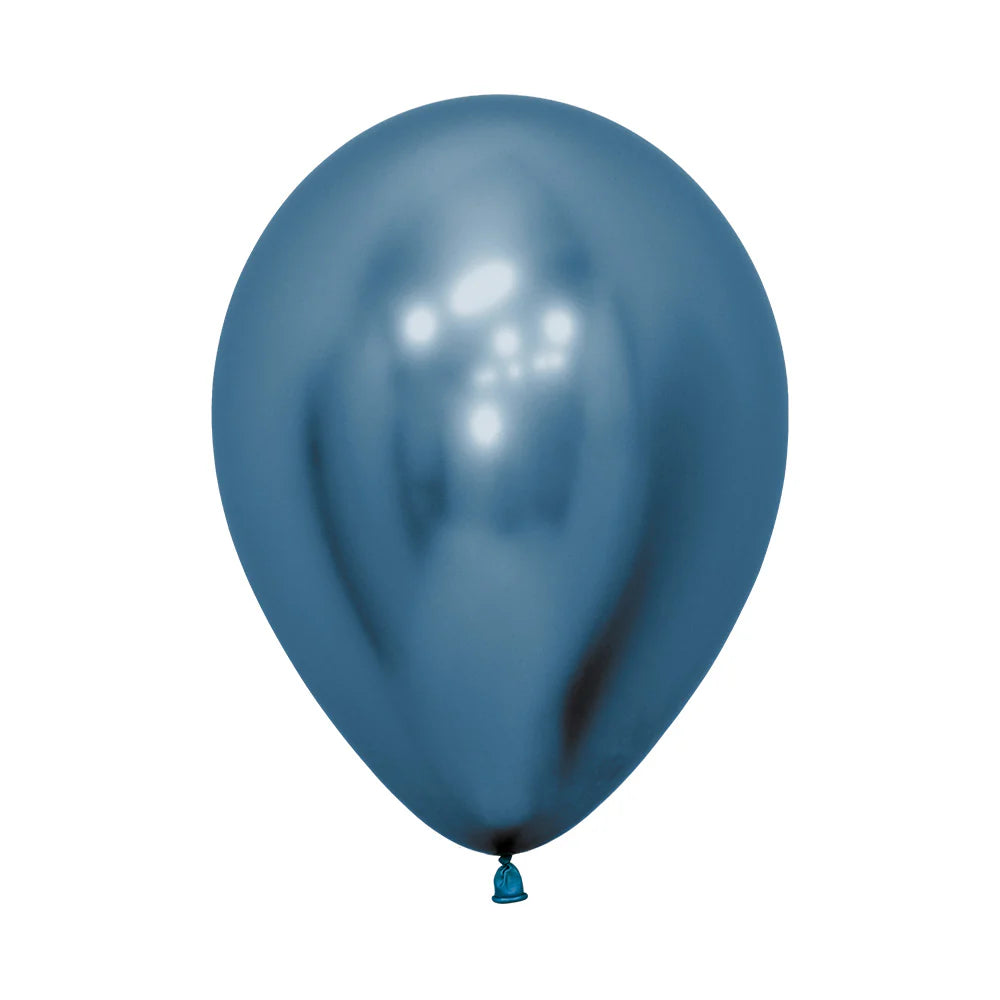 GLOBO LATEX REDONDO REFLEX AZUL