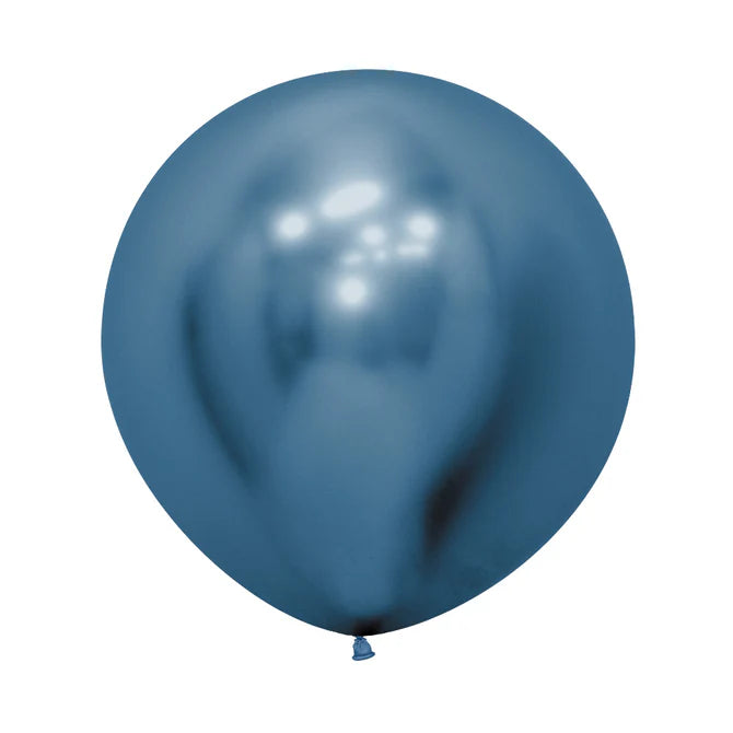 GLOBO LATEX REDONDO REFLEX AZUL