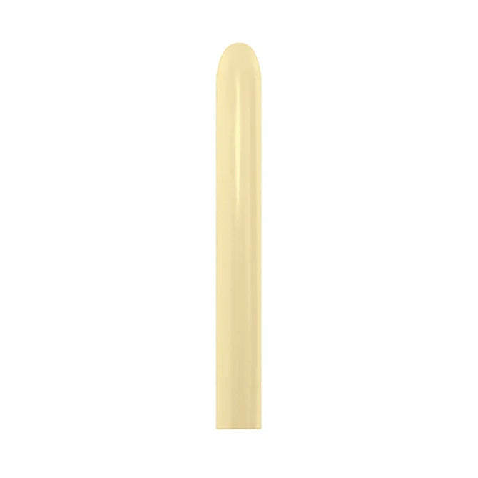 GLOBO LATEX TUBITO SATIN AMARILLO