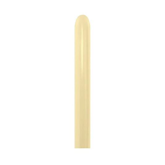 GLOBO LATEX TUBITO SATIN AMARILLO