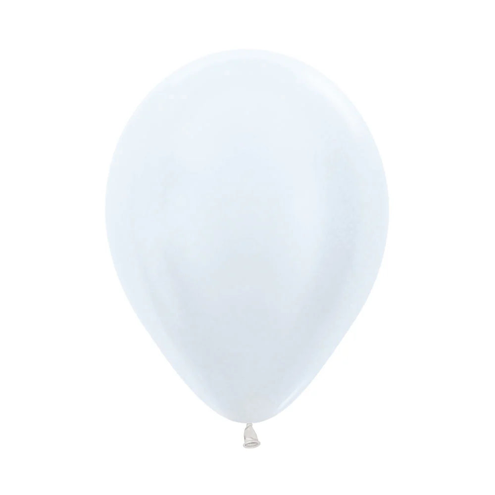 GLOBO LATEX REDONDO SATIN BLANCO
