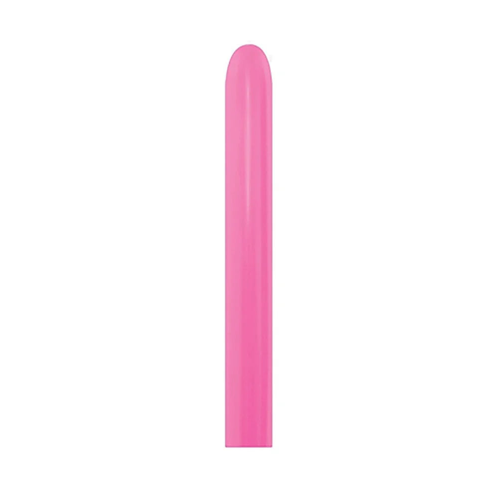 GLOBO LATEX TUBITO SATIN FUCSIA