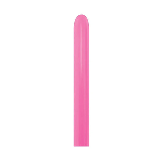 GLOBO LATEX TUBITO SATIN FUCSIA