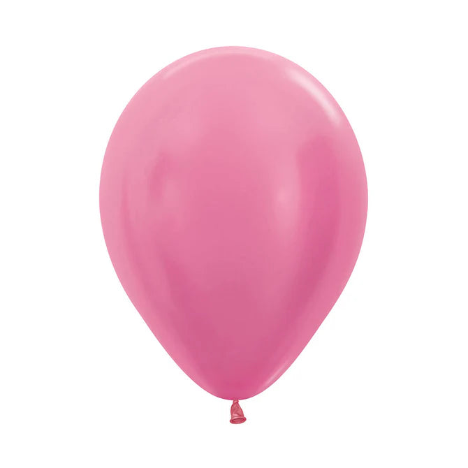 GLOBO LATEX REDONDO SATIN FUCSIA