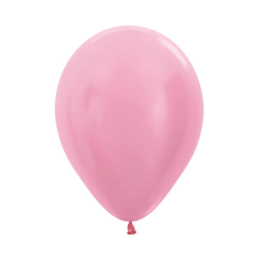 GLOBO LATEX REDONDO SATIN ROSADO