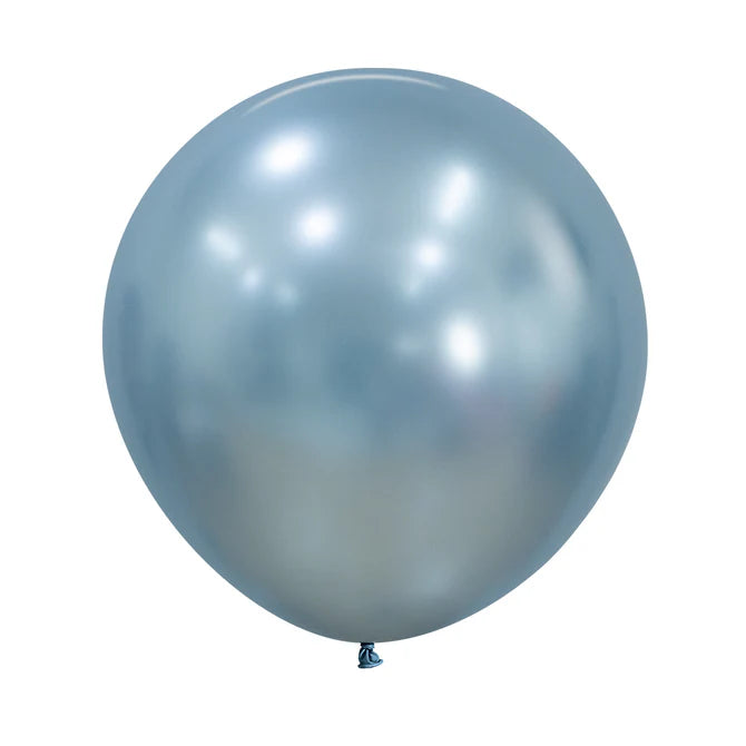 GLOBO LATEX REDONDO SILK AZUL ÁRTICO
