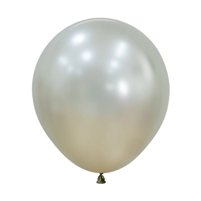 GLOBO LATEX REDONDO SILK PERLA CREMA