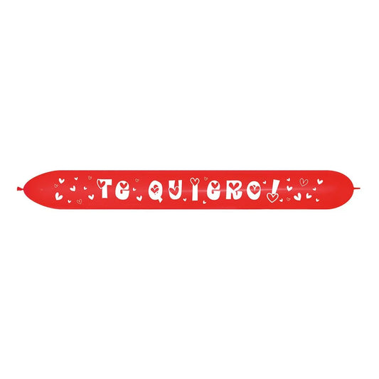 GLOBO LATEX LINK-O-LOON® TE QUIERO ROJO
