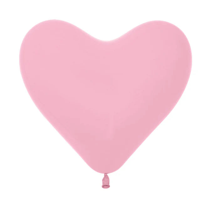 GLOBO LATEX CORAZON FASHION ROSADO