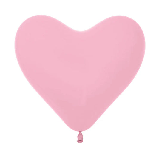 GLOBO LATEX CORAZON FASHION ROSADO