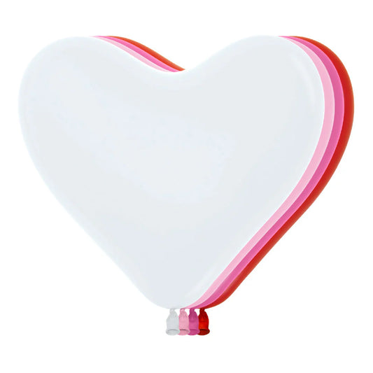 GLOBO LATEX CORAZON FASHION SURTIDO AMOR